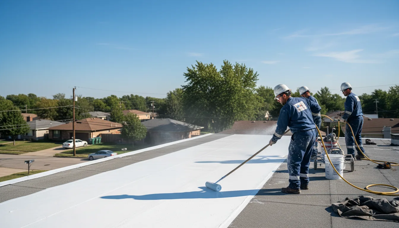 Commercial roof coating in Plainville, IN near me
